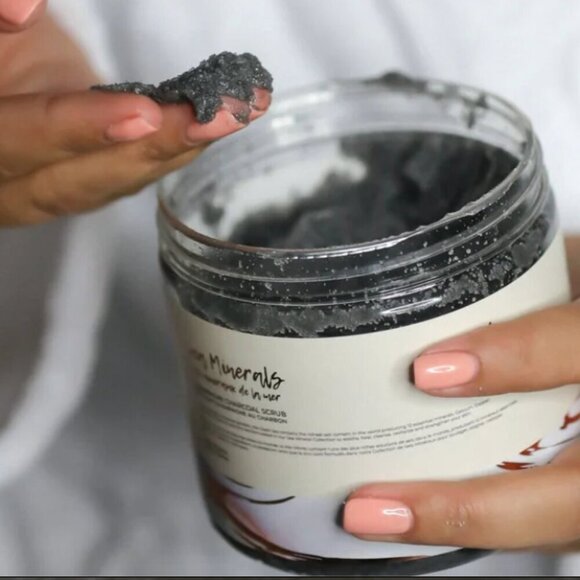 🛀 Manna Kadar Innovative Relax Champagne Charcoal Scrub - Brand New - Picture 3 of 14